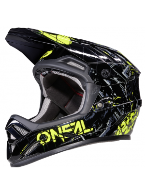 Вело каска O'NEAL BACKFLIP ZOMBIE BLACK/NEON YELLOW