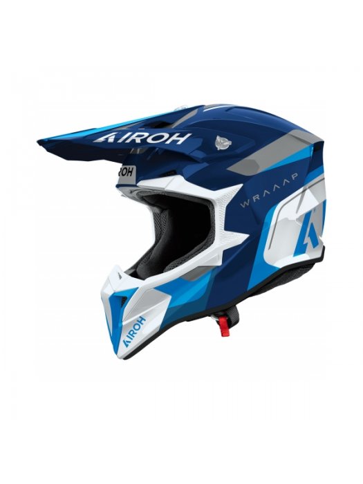 Каска Wraaap Conquer Blue Gloss