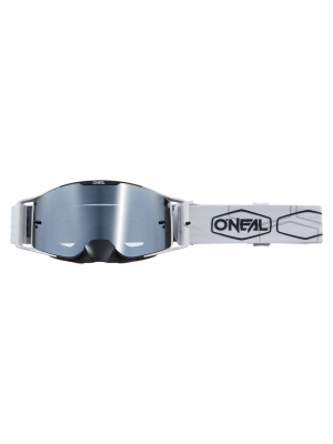 Мотокрос очила O`NEAL B-30 HEXX V.22 BLACK/WHITE - SILVER MIRROR