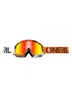Мотокрос очила O'NEAL B-10 PIXEL ORANGE/WHITE/RADUIM