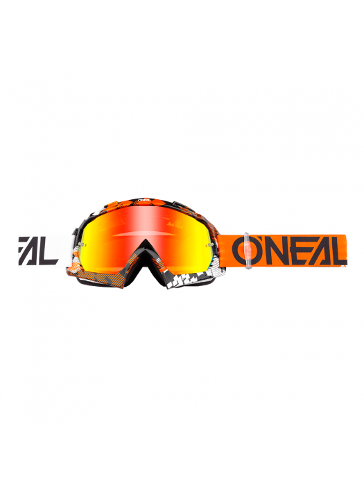 Мотокрос очила O'NEAL B-10 PIXEL ORANGE/WHITE/RADUIM