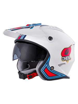 Каска за мотор O'NEAL VOLT MN1 WHITE/RED/BLUE V.24