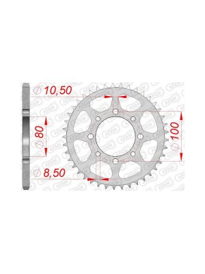 Заден Стоманен Зъбак 41 Зъба/ 520 Suzuki GZ250 99-08, TU250X Volty 95-00