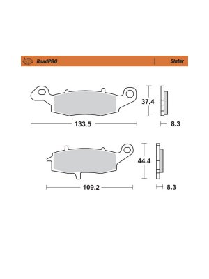 Накладки предни 404101 Kawasaki, Suzuki