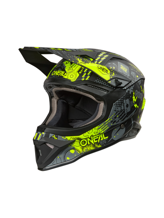 Каска O'NEAL 1SERIES VIBRANT BLACK/NEON YELLOW V.26