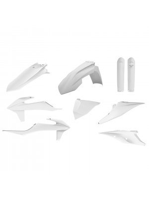 Пълен пластмасов Enduro кит Polisport за KTM EXC/ EXC-F/XC-W/ XCF-W-2020-21 White