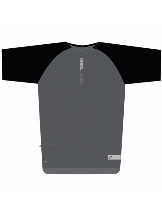 Вело тениска O'NEAL PIN IT BLACK/GRAY V.26