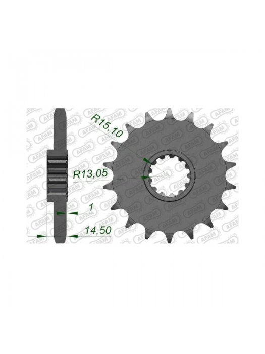 Преден зъбак 18 Зъба/ 530 Honda CB1100A 14-15, CB1100EX 14-19, CB1100SA ABS 14