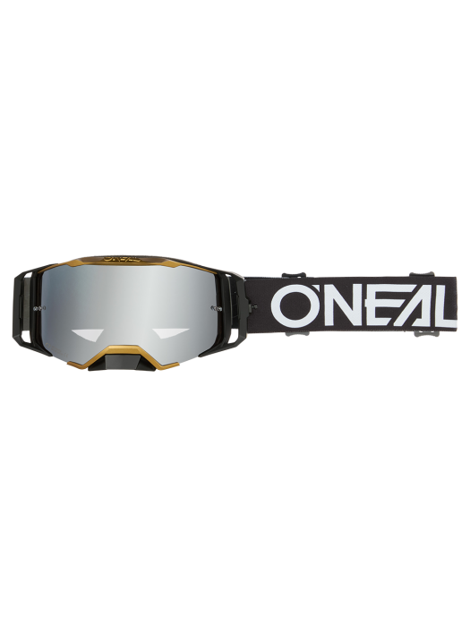 Мотокрос очила O'NEAL B-33 HEXA BLACK/GOLD - SILVER MIRROR V.26
