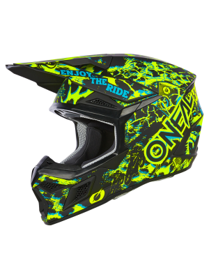 Мотокрос каска O'NEAL 3SERIES ASSAULT BLACK/NEON YELLOW V.24