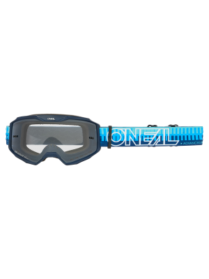 Мотокрос очила O'NEAL B-10 STRIPED BLUE/BLUE - CLEAR V.26