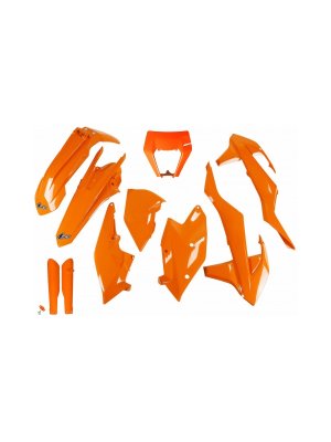 Комплект пластмаси KTM EXC/EXC-F 17-19 Оранжев