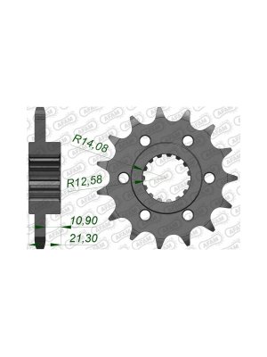 Преден зъбак 16 Зъба/ 525 Aprilia 750 Dorsoduro 08-16, 750 GT Shiver 09-13, 1200 Caponord 13-16