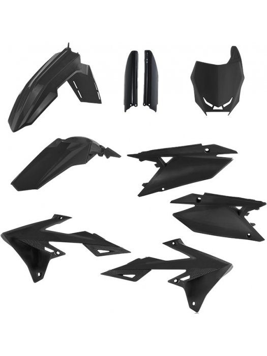 Пълен кит пластмаси Suzuki RM-Z250 19-22, RM-Z450 18-22 Черен