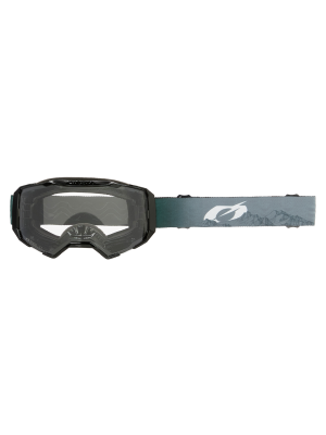 Мотокрос очила O'NEAL B-22 COVERT GRAY/GREEN - CLEAR