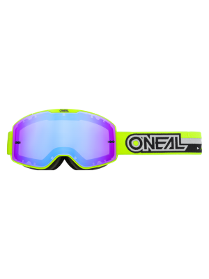 Мотокрос очила B-20 PROXY NEON YELLOW/BLACK- RADIUM BLUE