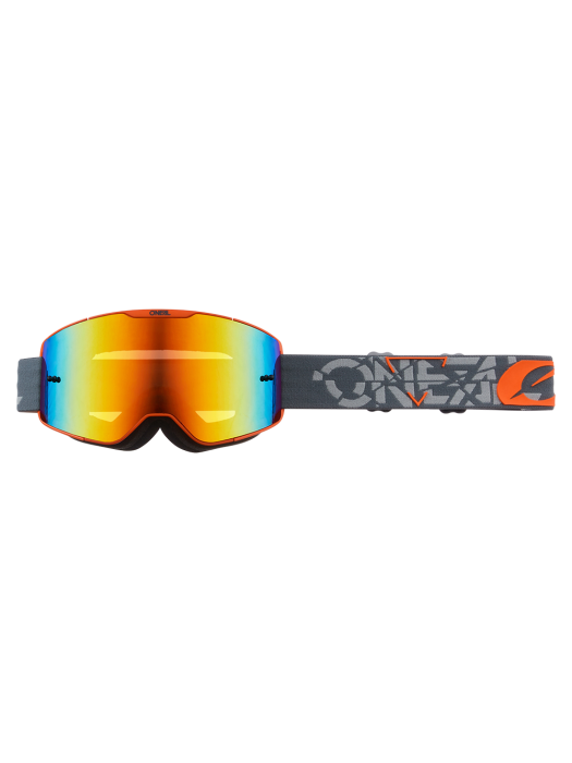 Мотокрос очила B-20 STRAIN V.22 GRAY/ORANGE - RADIUM RED