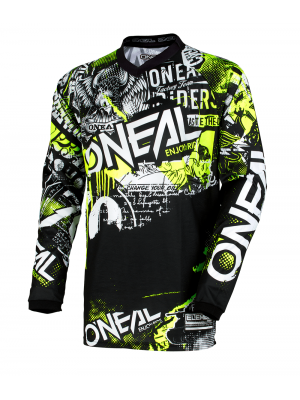Детска мотокрос блуза O'NEAL ATTACK BLACK/HI-VIZ 2020