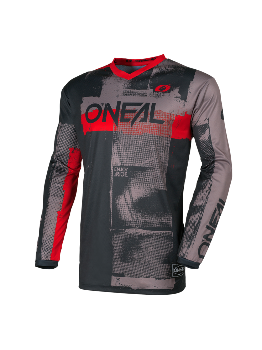 Мотокрос блуза O`NEAL ELEMENT ROLLER GRAY/RED V.26