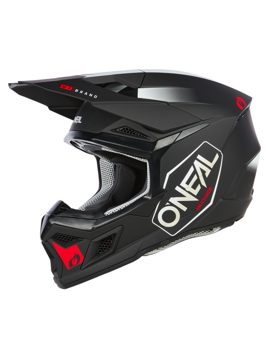 Мотокрос каска O'NEAL 3SERIES HEXX BLACK/WHITE/RED V.24