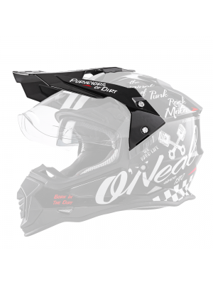 Козирка за каска O'NEAL SIERRA II TORMENT BLACK/WHITE